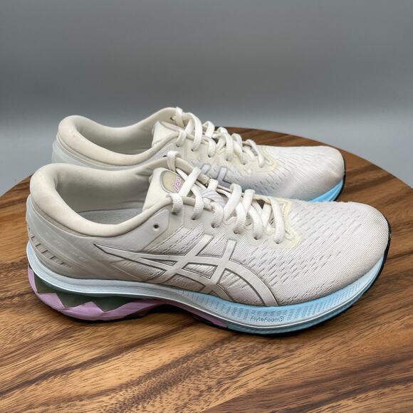 Asics Gel Kayano 27 Shoes Womens Size 8 White Running Comfort Walking Sneakers - Picture 1 of 8